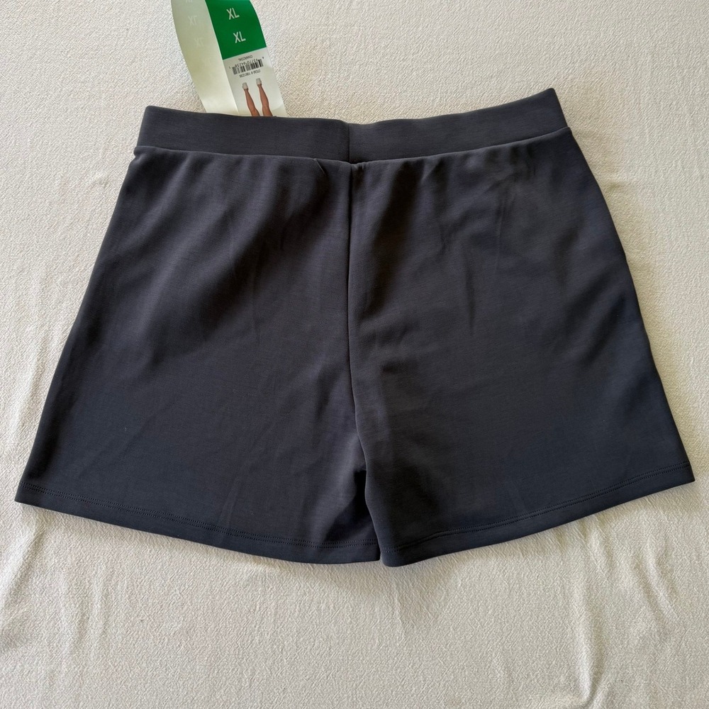 NWT Lazypants Shorts Womens S Gray Lounge Casual Elastic Waist Pockets Relaxed - Picture 4 of 11